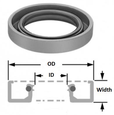 3/8 x 3/4 x 1/4" Oil Seal Nitrile Rubber | Bearing Station